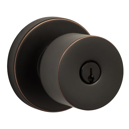 Sure-Loc Hardware Sure-Loc Hardware Bergen Round Entry Knobset, Vintage Bronze BG107 11P